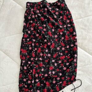 For Love and Lemons Asymmetrical Floral Skirt Size S